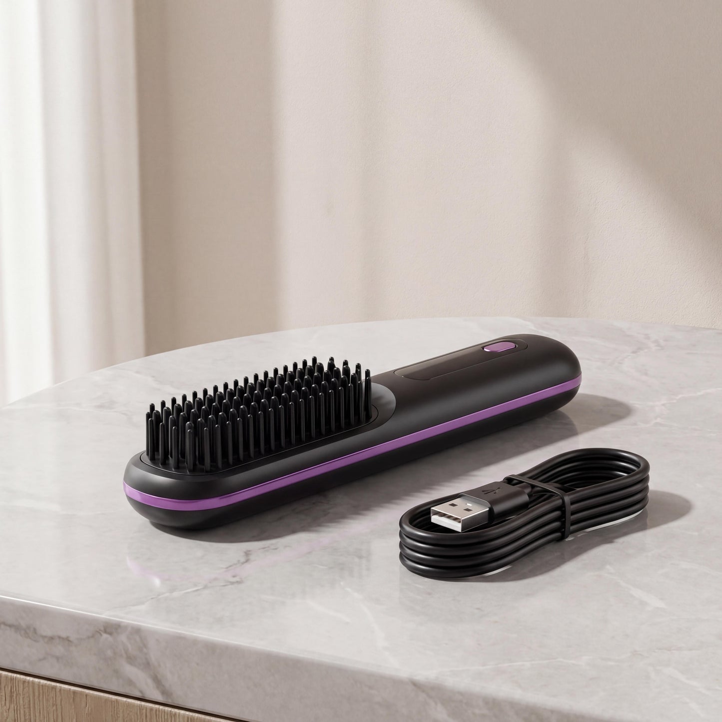 Sorevia Beauty™ Cordless Hair Straightening Brush – Smooth, Frizz-Free Hair in Minutes
