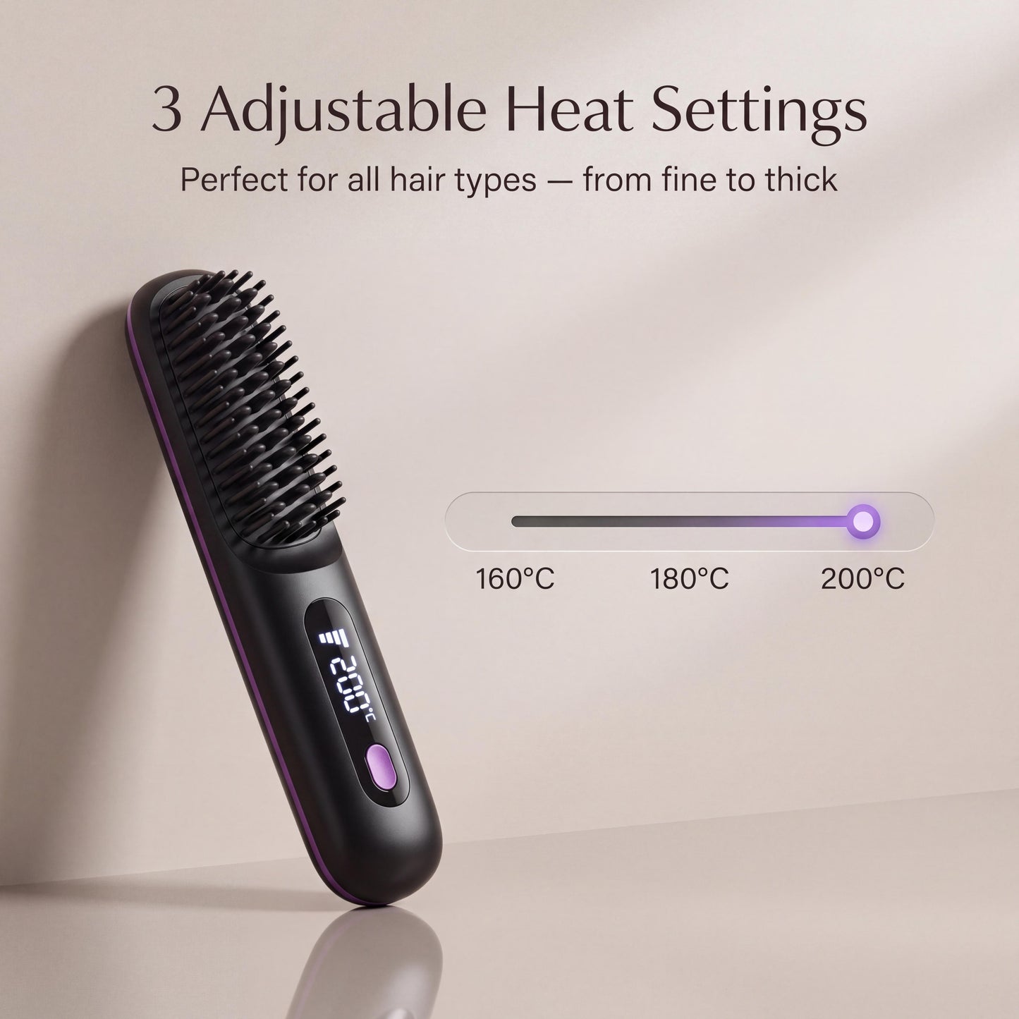 Sorevia Beauty™ Cordless Hair Straightening Brush – Smooth, Frizz-Free Hair in Minutes