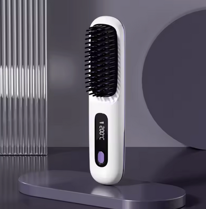 Sorevia Beauty™ Cordless Hair Straightening Brush – Smooth, Frizz-Free Hair in Minutes