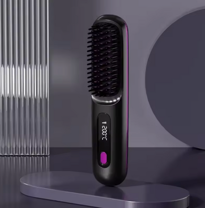 Sorevia Beauty™ Cordless Hair Straightening Brush – Smooth, Frizz-Free Hair in Minutes